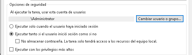 Tarea programada