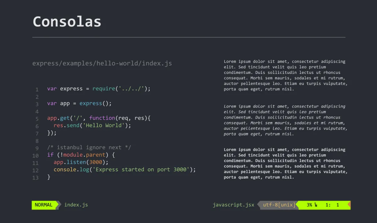Consolas Font