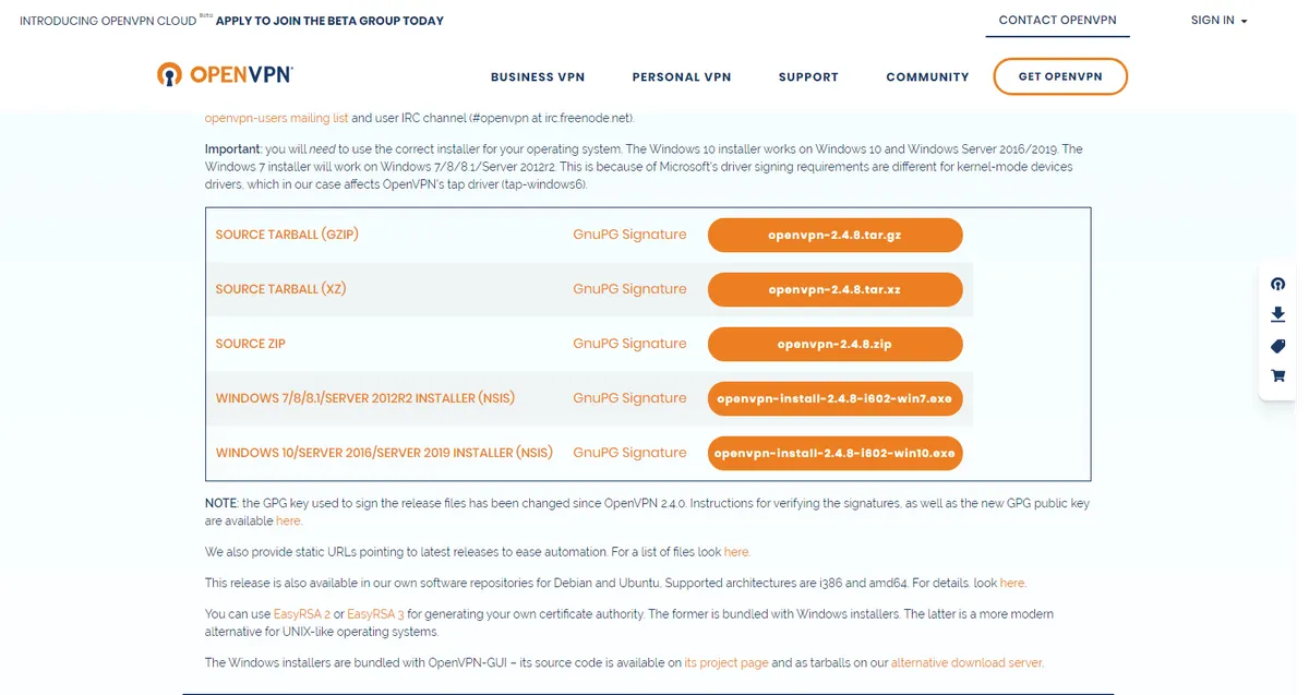 OpenVPN download